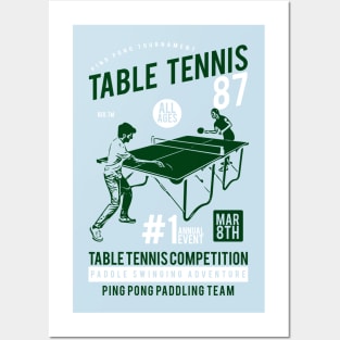 Table Tennis Competition Posters and Art